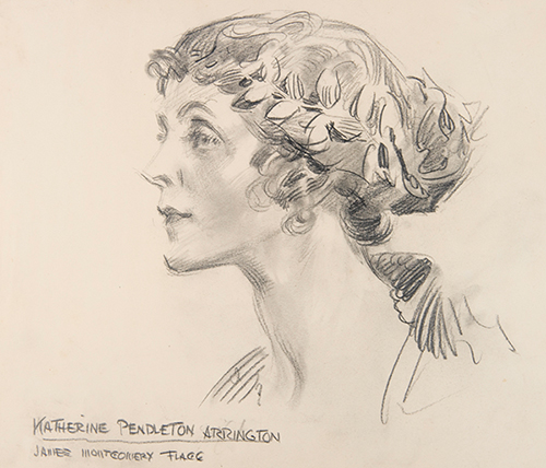 Drawing of Katherine Pendleton Arringington